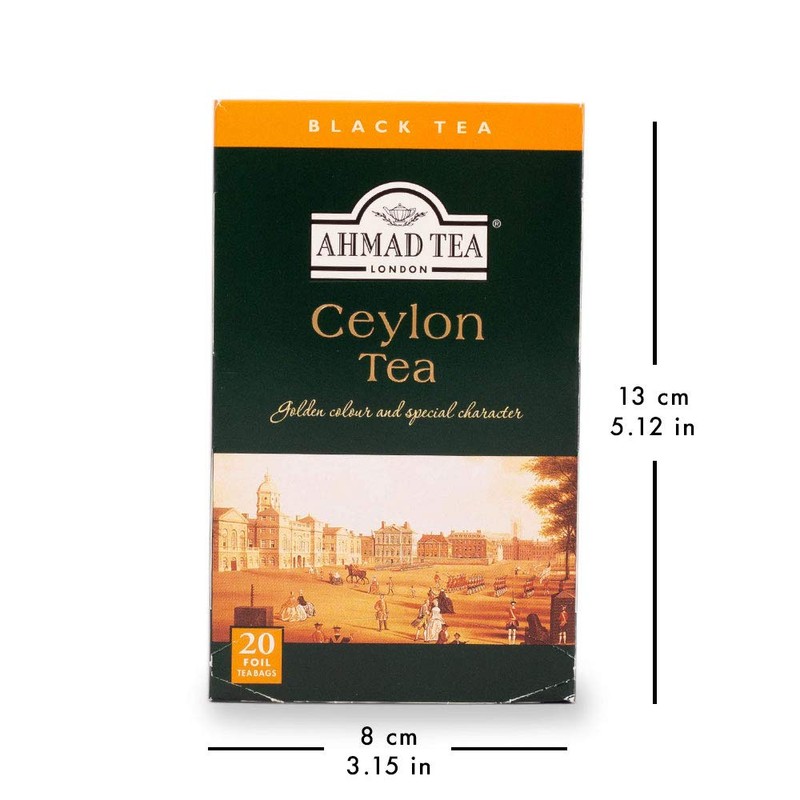 Ahmad Tea Black Tea, Ceylon Teabags, 20 ct (Pack of