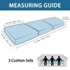 Imnopqr Couch Cushion Covers Leather Look Sofa Covers for 3