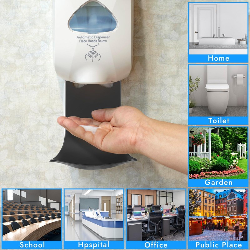 ZIOZERTT 5PCS Dispenser Drip Tray Wall Mount Soap Dispenser Bracket,