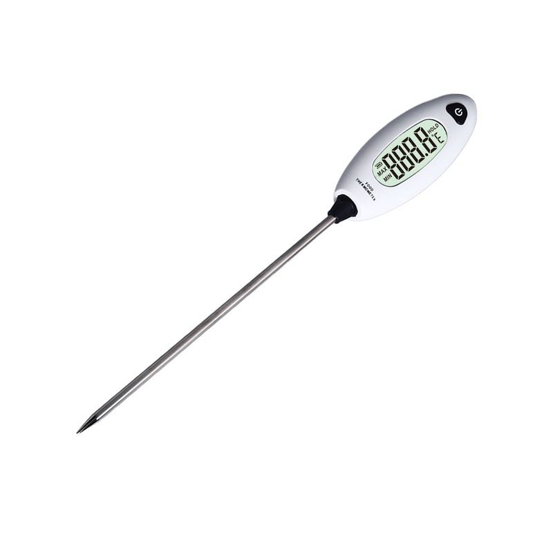 Food Thermometer Digital LCD Display Stainless Steel Probe for Home