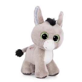 NICI Glubschis Donki 49288 Cuddly Toy Donki 17 cm Grey Standing Sustainable Soft Toy Made of Soft Plush, Cute Plush Toy for Cuddling and Playing, for Children and Adults, Great Gift Idea