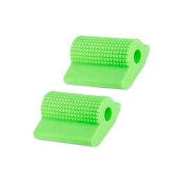 Partuto 2pcs Universal Green Gear Shifter Protector Cover for Motorcycle Replacement