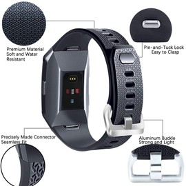 Fotover Replacement Straps for Ionic Sport Watch Adjustable Breathable Soft TPU Wristband Bracelet Accessories for Ionic Fitness Smartwatch Small Large with Ionic Case,White