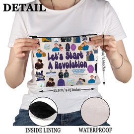 PYOUL Gay TV Show Inspired Gift Let's Start A Revolution Makeup Bag Wilhelm and Simon Cosmetic Bag Hillerska Skola Gift (Start A Revolution Bag)