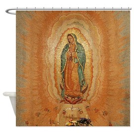 CafePress Our Lady of Guadalupe Decorative Fabric Shower Curtain