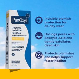 PanOxyl Daytime Invisible Patches, Blemish Protection, Latex-Free 40ct