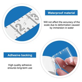 DONGKER Fish Measuring Sticker,72 Inch Waterproof Boat Fish Ruler Decal for Kayak Boat Workbench Fishing Rod(2 Rolls,72inches Total)