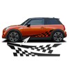 BENINI DESIGN STUDIO Side Checkered Flag Racing Stripes Graphics Vinyl