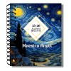 Agenda Docente Color Neutro Maestro 2025-2026 Personalizada