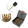 Twist Drill Bits Set, 60 Piece 1#-60# Titanium Nitride Coated