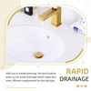 Angle Simple Sink Drain Stopper, Brass Bathroom Sink Stopper Replacement,