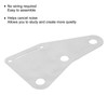 Guitar Pickguard Metal Silver Pick Guard Easy to Assemble for