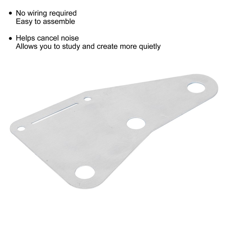 Guitar Pickguard Metal Silver Pick Guard Easy to Assemble for