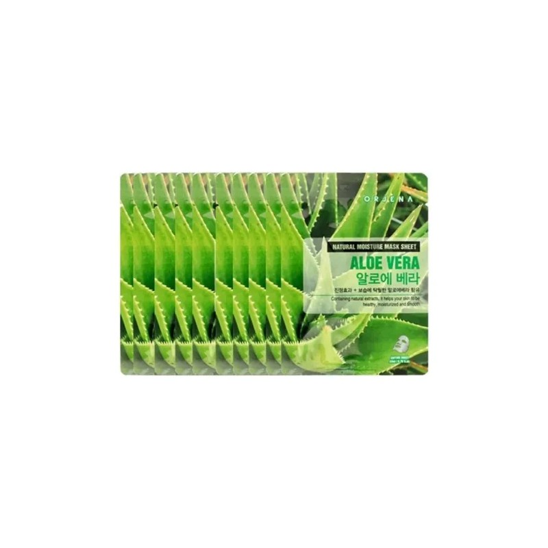 Mascarilla Facial Orjena De Aloe Vera 10 Piezas