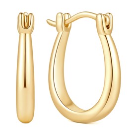 Kelli Myers Gold Hoop Earrings 14K Gold Earrings for Women 16mm