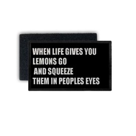 Copytec Patch when Life Gives You Lemons squeeze it in peoples Eyes Fun 7.5 x 4.5 cm #34437