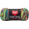 Red Heart Super Saver Jumbo Yarn Blacklight (Bundle with KC