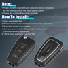 X AUTOHAUX 3 Key Button Car Key Fob Flip Key