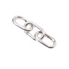 Bobeey 4pcs Carabiner Metal Spring Key Ring,Spring Snap Hooks Clip,Spring