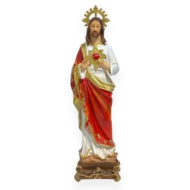 18" Inch Sacred Heart of Jesus Statue Figurine Imagen Sagrado Corazon de Jesus Religious Gift
