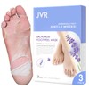 Exfoliating Foot Mask, 3 Pairs JVR Lactic Acid Foot Peeling Mask, Repair Rough Heel, Remove Dead Skin, Scaling Calluses (Lavender)