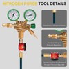 Nitrogen Purge Tool, HVAC Nitrogen Regulator Durable Brass, Red
