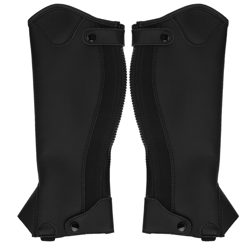 Super Fiber PU Leather Half Chap Horse Riding Body Protector