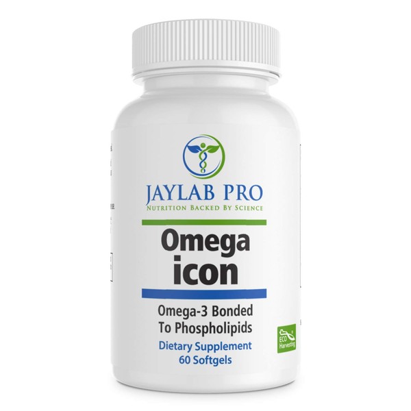 Omega Icon Antarctic Superba Boost Krill Oil Supplement– Phospholipid Bound Omega-3 Supplements, Astaxanthin, Supports Heart Health, 1000mg-100% Traceable from Sea to Shelf