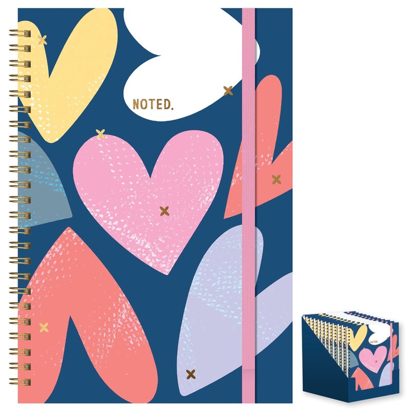 Design Group A5 Notebook Hardcover Wiro Blue X My Heart