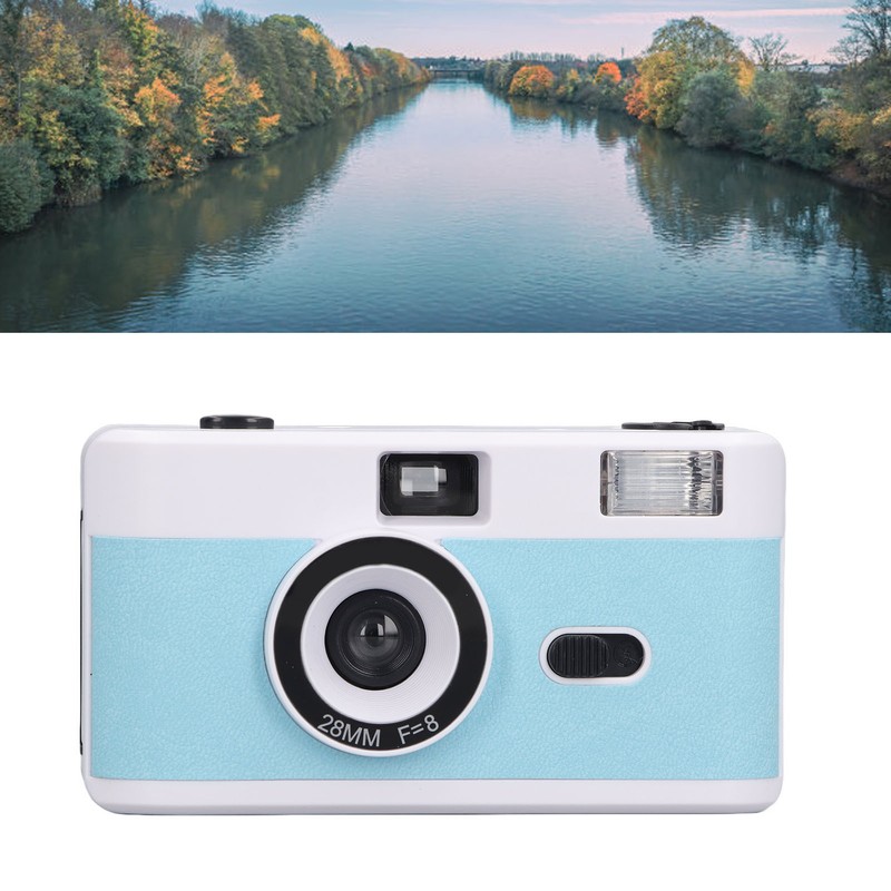 35MM Film Camera Reusable Lightweight Vintage Camera Built in Flash
