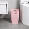 Plastic Trash Can Wastebasket, Garbage Container Basket for Bathrooms, Kitchens,