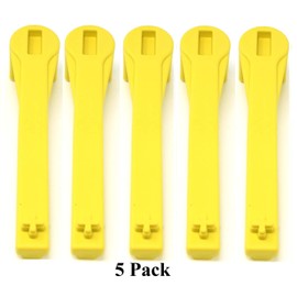 JSP Manufacturing 5 Pack Yellow Gas and Bung Wrench Non Sparking Solid Drum Bung Nut Wrench