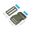 PATIKIL 2" Quick Release Buckle, 2 Pack Plastic Quick Side