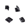 4 PCS Door Hinge, Black Plastic Folding Drawer Hinges for