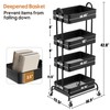 Ceayell Metal Rolling Storage Cart Heavy Duty Utility Cart Organizer
