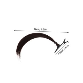 SAFIGLE 4pcs Black Hair Clips Cute Side Hair Extensions for Lightweight Non Slip Barrette for Cosplay Parties and Daily Wear