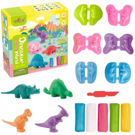 LETTERASHQP 12 Stück Knete Zubehör Knetwerkzeug für Kinder ab 2 3 4 Jahre Dinosaurier Plastilin Werkzeuge DIY knetwerkzeug Dinosaurier Kinderspielzeug Knete Zubehör Set für Kinder Jungen Mädchen