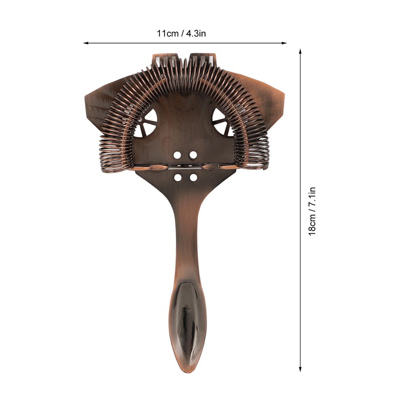 Ice Strainer Effective Filtering 304 Stainless Steel Multifunctional Cocktail Strainer