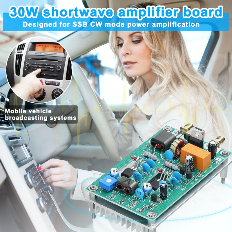30W 3-28MHz Shortwave Power Amplifier Board CW SSB Linear High