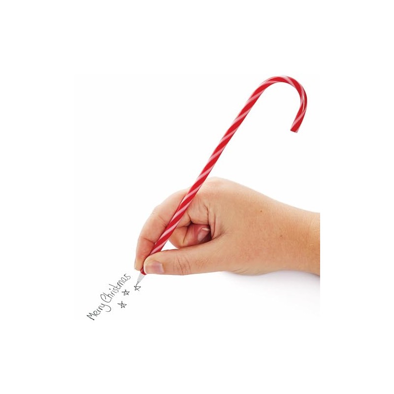 Baker Ross FN358 Candy Cane Pens - 6 Pack Christmas