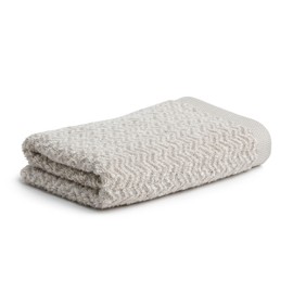 möve Brooklyn Herringbone Hand Towel 50 x 100 cm 85% Cotton / 10% Viscose from Bamboo Pulp / 5% Linen Natural / Cashmere