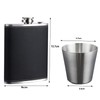 Hip Flask Stainless Steel 8 oz / 240 ml Gift