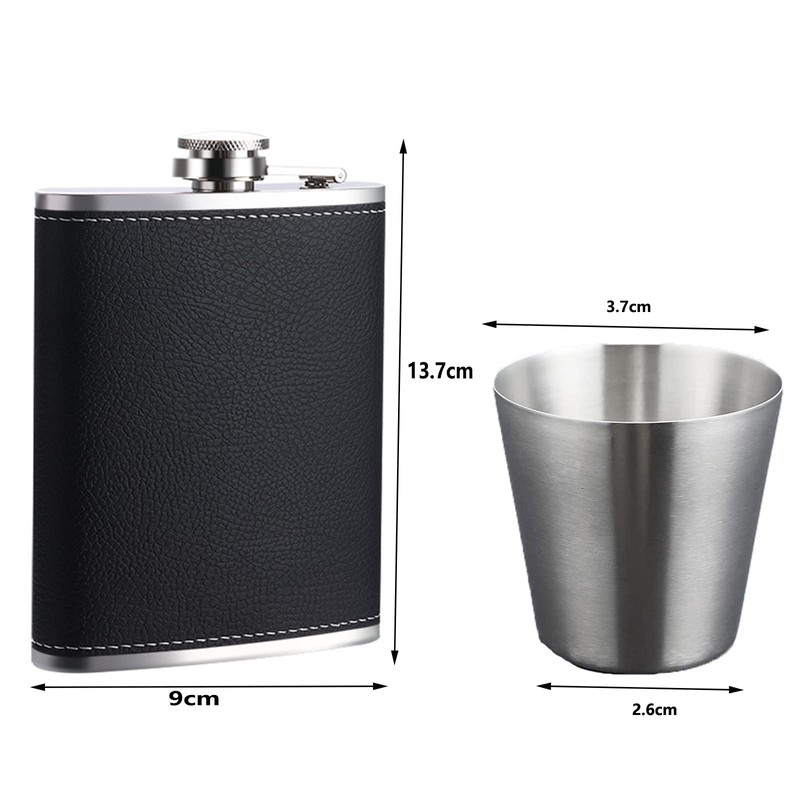 Hip Flask Stainless Steel 8 oz / 240 ml Gift