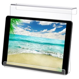 Jetec Treadmill Book Holder, Clear Acrylic Reading Rack for Treadmill Tablet Rack Universal Holder Tablet Magazines Books for Gym Exercising(9 x 8 x 1.5 Inches)