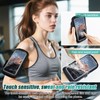 Wristband Phone Holder for Running Crossbody Phone Clear Touchscreen Pouch