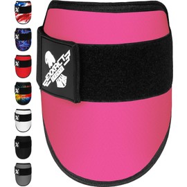 Exxact Sports Plain Baseball Elbow Guard Youth & Adult, Batters Softball Elbow Guard Baseball with Adjustable Straps - (Pink, Adult)