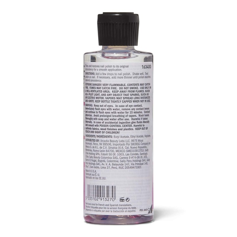 Beauty Secrets Nail Polish Thinner, 4 Fl Oz (Pack of