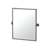 Gatco 4059XFSM Elevate Bathroom Framed Small Rectangle Mirror, 25-inch, Matte