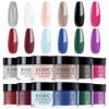Eodci Nail Dip Powder Set, 12 Colors All Seasons Nude