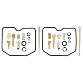 Carburettor Repair Kit Conversion Kit Motorcycle Gasket Carburettor Seal Kit Float Chamber Main Nozzle Needle Valve Needle Nozzle Mixing Screw Motorcycle Carburettor Repair Kit for Kawasaki KLE 500